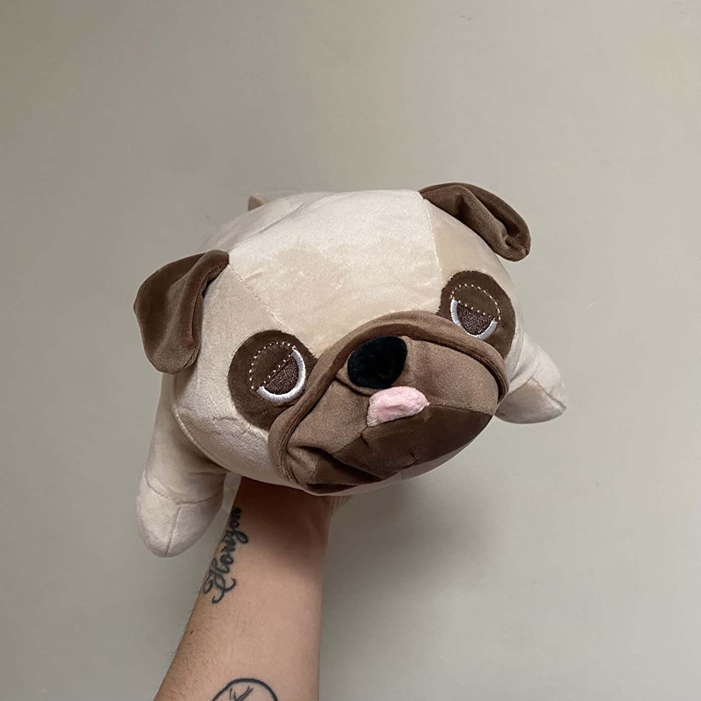 Lazy pug plush